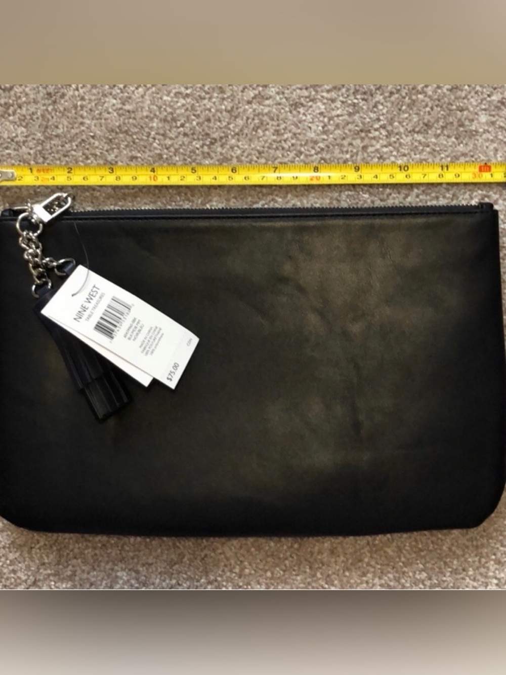 Nine West Large Black Clutch, New With Tags - Picture 5 of 6